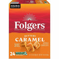 Keurig Dr Pepper Folgers K-Cup Buttery Caramel Coffee, 4 / Carton, GMT7461CT
