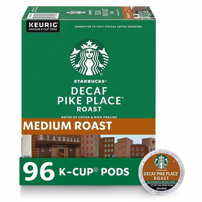 Starbucks K-Cup Decaf Pike Place Roast Coffee, 4 / Carton, SBK12434952CT