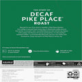 Starbucks K-Cup Decaf Pike Place Roast Coffee, 4 / Carton, SBK12434952CT