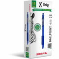 Zebra Z-Grip Retractable Ballpoint Pens, 1 Dozen, ZEB20720