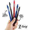 Zebra Z-Grip Retractable Ballpoint Pens, 1 Dozen, ZEB20710