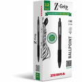 Zebra Z-Grip Retractable Ballpoint Pens, 1 Dozen, ZEB20710