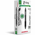 Zebra Z-Grip Retractable Ballpoint Pens, 1 Dozen, ZEB20610