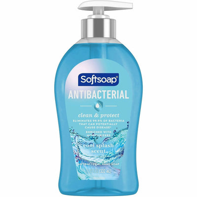 Colgate-Palmolive Softsoap Antibacterial Soap Pump, Blue, 6 / Carton, CPCUS07327ACT