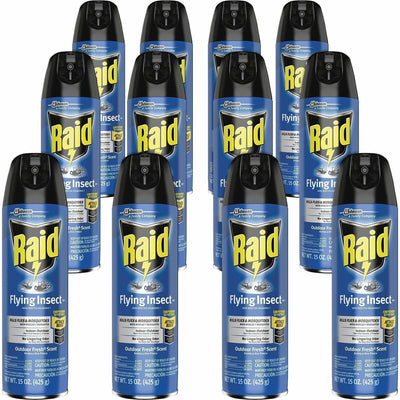 S. C. Johnson & Son Raid Flying Insect Spray, Off White, 12 / Carton, SJN379008CT