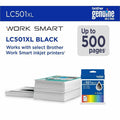 Brother Original High (XL) Yield Inkjet Ink Cartridge - Black -, BRTLC501XLBKS