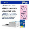 Brother Original High (XL) Yield Inkjet Ink Cartridge - Magenta -, BRTLC501XLMS