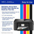 Brother Work Smart MFC-J1410DW Wired & Wireless Inkjet Multifunction Printer - Color, BRTMFCJ1410DW