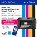 Brother Work Smart MFC-J1410DW Wired & Wireless Inkjet Multifunction Printer - Color, BRTMFCJ1410DW