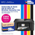 Brother Work Smart MFC-J1410DW Wired & Wireless Inkjet Multifunction Printer - Color, BRTMFCJ1410DW