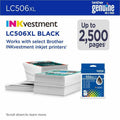 Brother LC506XLBK Original High Yield Inkjet Ink Cartridge - Black -, BRTLC506XLBKS