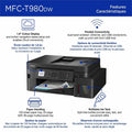 Brother MFC-T980DW Wired & Wireless INKvestment Tank Inkjet Multifunction Printer - Color, BRTMFCT980DW