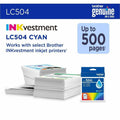 Brother Original Standard Yield Inkjet Ink Cartridge - Cyan -, BRTLC504CS