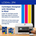 Brother Original High Yield Inkjet Ink Cartridge - Twin-pack - Black - 2 Pack, BRTLC504XL2PKS