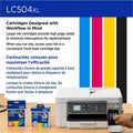 Brother LC504 Original High Yield Inkjet Ink Cartridge - Black -, BRTLC504XLBKS