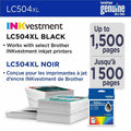 Brother LC504 Original High Yield Inkjet Ink Cartridge - Black -, BRTLC504XLBKS