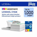 Brother LC504XLC Original High Yield Inkjet Ink Cartridge - Cyan -, BRTLC504XLCS