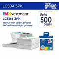 Brother Original Standard Yield Inkjet Ink Cartridge - Cyan, Magenta, Yellow -, BRTLC5043PKS