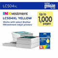 Brother LC504XLY Original High Yield Inkjet Ink Cartridge - Single Pack - Yellow -, BRTLC504XLYS