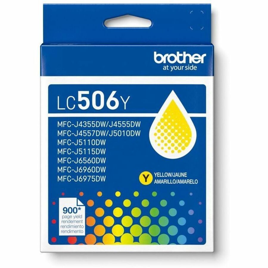 Brother LC506Y Original Standard Yield Inkjet Ink Cartridge - Yellow -, 5EA/BX 4BX/CT — view 1