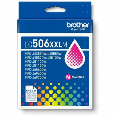 Brother Original Super High (XXL Series) Yield Inkjet Ink Cartridge - Magenta -, BRTLC506XXLMS