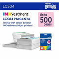 Brother Original Standard Yield Inkjet Ink Cartridge - Magenta -, BRTLC504MS