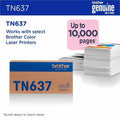 Brother TN637M Original Ultra High Yield Laser Toner Cartridge - Magenta -, BRTTN637M