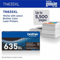 Brother TN-635XL Original High Yield Laser Toner Cartridge - Black -, BRTTN635XLBK