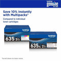Brother TN-635XL Original High Yield Laser Toner Cartridge - Black -, BRTTN635XLBK