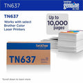 Brother TN637BK Original Ultra High Yield Laser Toner Cartridge - Black -, BRTTN637BK
