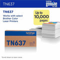 Brother TN637Y Original Ultra High Yield Laser Toner Cartridge - Yellow -, BRTTN637Y