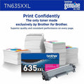 Brother Original Super High Yield Laser Toner Cartridge - Magenta -, BRTTN635XXLM