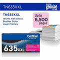 Brother Original Super High Yield Laser Toner Cartridge - Magenta -, BRTTN635XXLM