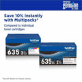 Brother Original Super High Yield Laser Toner Cartridge - Black -, BRTTN635XXLBK