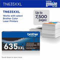Brother Original Super High Yield Laser Toner Cartridge - Black -, BRTTN635XXLBK