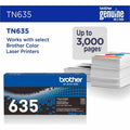 Brother TN635BK Original Standard Yield Laser Toner Cartridge - Black -, BRTTN635BK