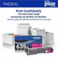 Brother TN635XLM Original High Yield Laser Toner Cartridge - Magenta -, BRTTN635XLM