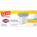 The Clorox Glad Medium Drawstring Trash Bags, White, 6 / Carton, CLO79316CT