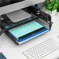 Mind Reader Monitor Stand and Organizer, Black, EMSMESHMONSTA