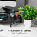 Mind Reader Monitor Stand and Organizer, Black, EMSMESHMONSTA