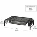 Mind Reader Monitor Stand and Organizer, Black, EMSMESHMONSTA