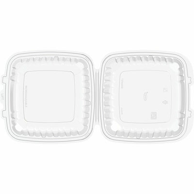 Dart Container 9" Hinged Food Containers, Clear, 2 / Carton, DCC90PPHT1CT