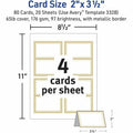 Avery Tent Card, White, 8 1/2" x 11", 80 / Pack, AVE03328
