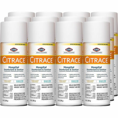 The Clorox Clorox Healthcare Citrace Hospital Disinfect/Deodorizer, 12 / Carton, CLO49100CT