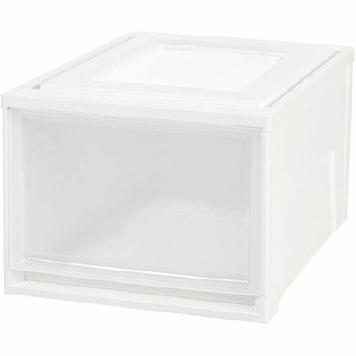 IRIS Stackable Storage Box Drawer, Clear, IRS129777