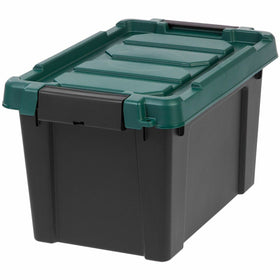 IRIS Remington 20QT Store-It-All Tote, Green, IRS296070