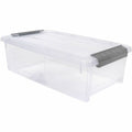 IRIS 6.2 QT Stack-and-Pull Storage Tote, Gray, IRS300008