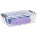 IRIS 6.2 QT Stack-and-Pull Storage Tote, Gray, IRS300008