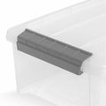 IRIS 6.2 QT Stack-and-Pull Storage Tote, Gray, IRS300008