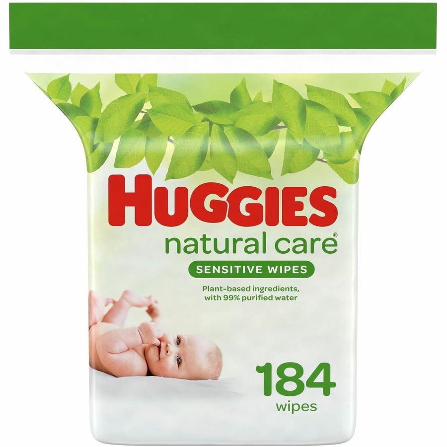 Huggies Natural Care Sensitive Baby Wipes, White, pH Balanced, 3 / Carton, KCC31816CT